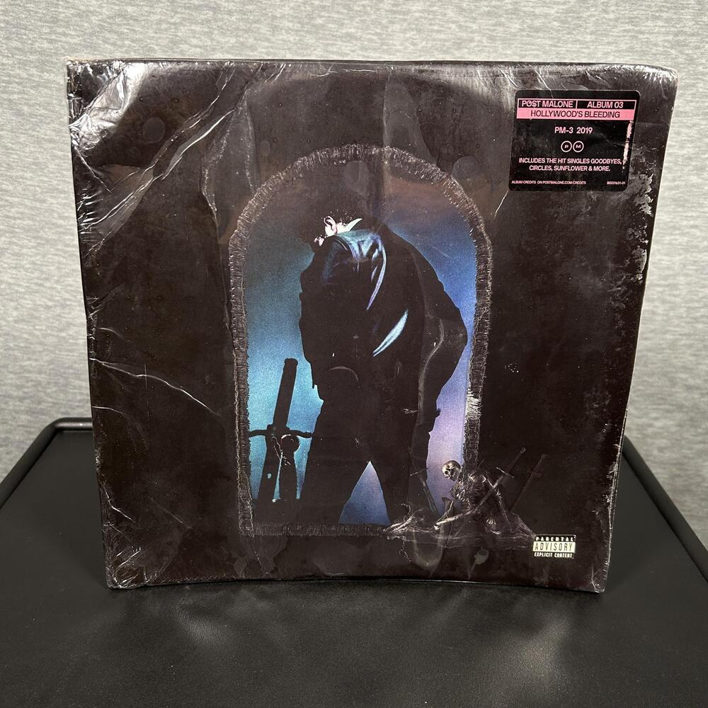 Post Malone Hollywood's Bleeding 2xLP Black Vinyl Record Rap Pop 2019 Sealed